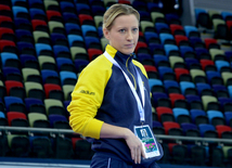 Bakıda Dünya Kubokunun iştirakçısı olan gimnastların podium məşqləri. Azərbaycan, 18 fevral, 2016